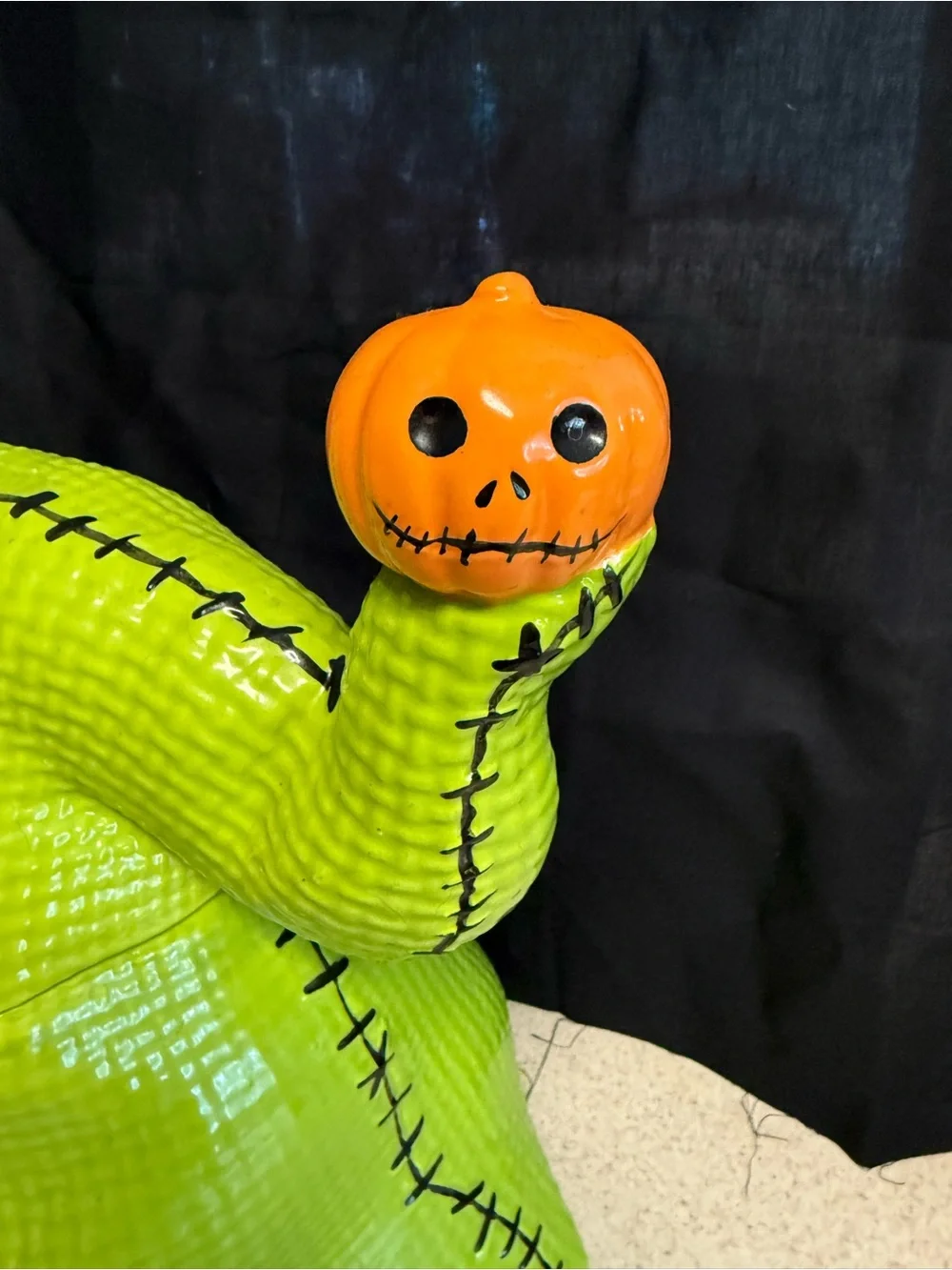Bright Green Oogie Boogie  Decor Cookie Jar - Green